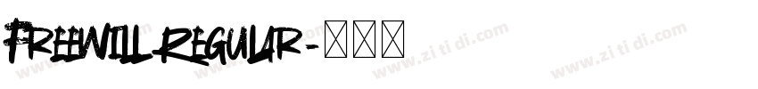 Freewill Regular字体转换